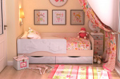 Кровать "Алиса" 1,6 розовый