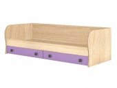 Кровать с ящиками Колибри дуб сонома - виола