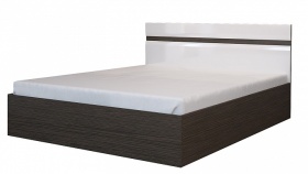 Кровать "Вегас" 1,6*2 венге/белый глянец